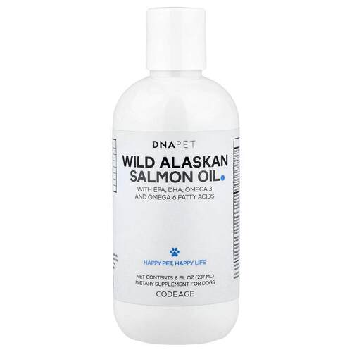 Codeage,DNA Pet, Wild Alaskan Salmon Oil, For Dogs, 8 fl oz