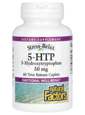 Natural Factors,5-HTP，50 毫克，60 片缓释囊片