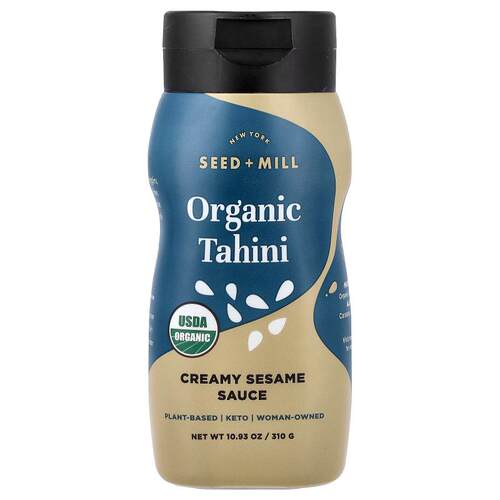 New York Seed + Mill,Organic Tahini, Creamy Sesame Sauce,