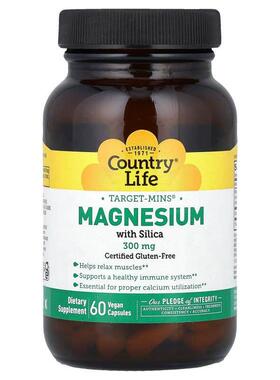 乡村生活,Target-Mins®，镁硅胶囊，60 粒全素胶囊
