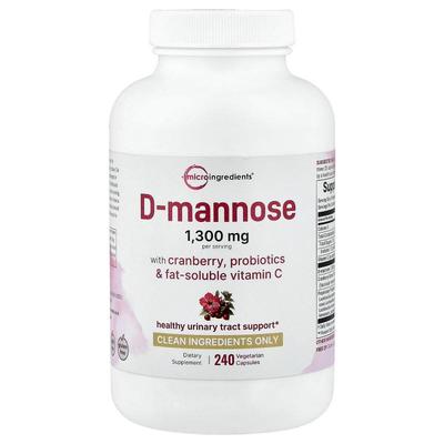 Micro Ingredients,D-Mannose With Cranberry, Probiotics & Fat