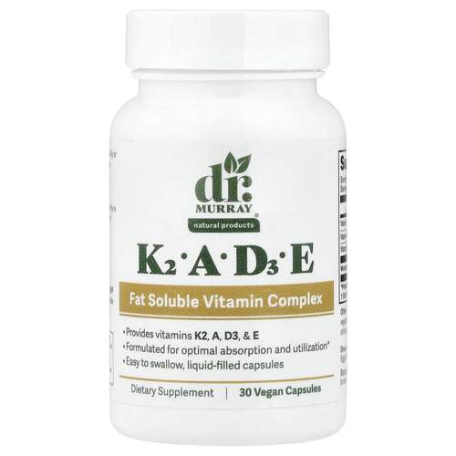 Dr. Murray's,K2, A, D3, E, 30 Vegan Capsules