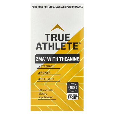 True Athlete,含茶氨酸的 ZMA®，180 粒胶囊
