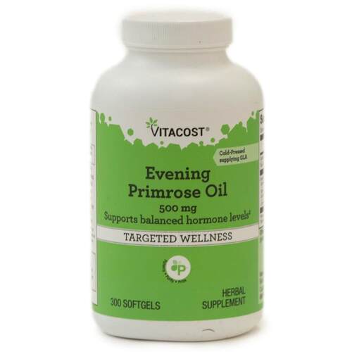 Vitacost,Evening Primrose Oil, 500 mg, 300 Softgels