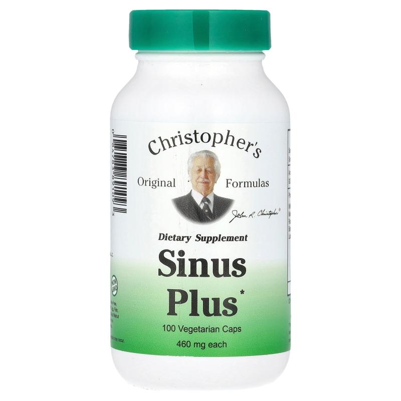 Christopher's Original Formulas,Sinus Plus，100 粒素食胶囊