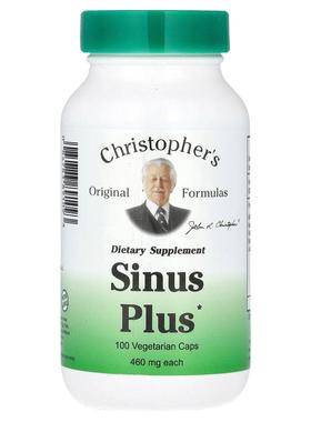 Christopher's Original Formulas,Sinus Plus，100 粒素食胶囊