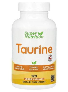 Super Nutrition,Taurine , 1,000 mg , 120 Veggie Capsules