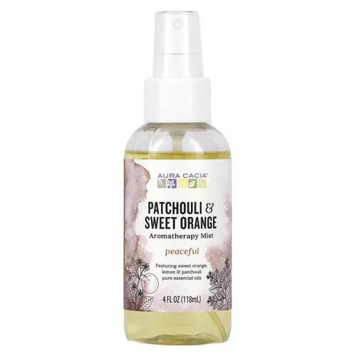 Aura Cacia,芳香护理室和身体喷雾，舒缓广藿香和甜橙