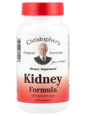 Christopher's Original Formulas,肾脏配方，475 毫克，100 粒素