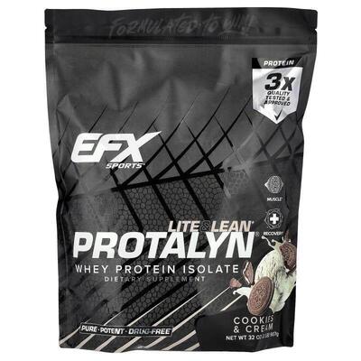EFX,Protalyn® 分离乳清蛋白，曲奇和奶油，2 磅（907 克）
