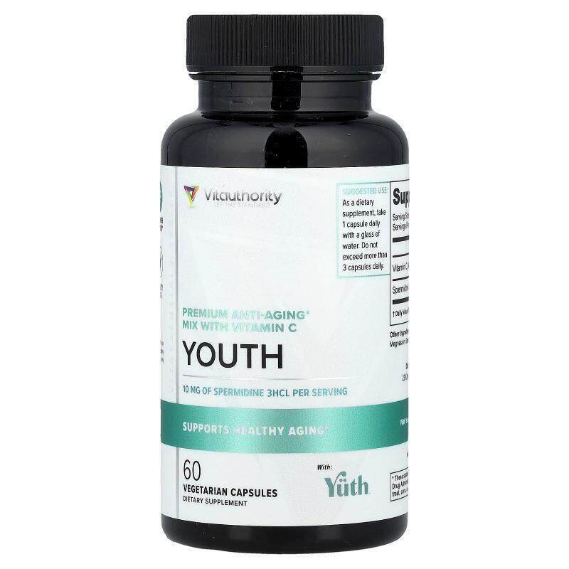 Vitauthority,年轻，优质混合维生素 C，60 粒素食胶囊