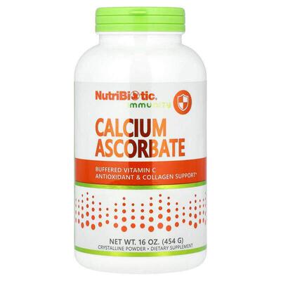 NutriBiotic,机体抵抗，抗坏血酸钙，结晶粉，16 盎司（454 克）