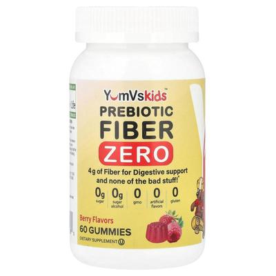 YumVs,Prebiotic Fiber Zero，浆果味，4 克，60 粒软糖（每粒软