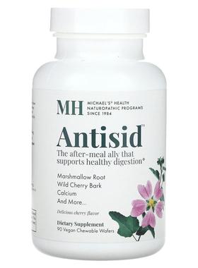 Michael's Health,Antisid，樱桃，90 片全素咀嚼片