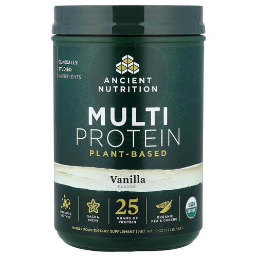Ancient Nutrition,Multi Protein, Plant Based, Vanilla, 1.2 l