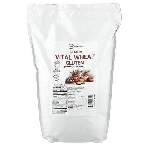 Micro Ingredients,Premium Vital Wheat Gluten Powder, 6 lb (2