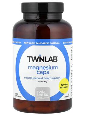Twinlab,镁胶囊，420 毫克，200 粒