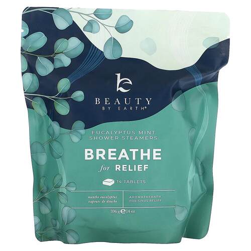 Beauty By Earth,Breathe 舒缓淋浴片，桉树薄荷