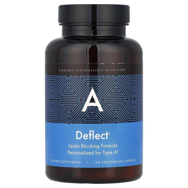 D'adamo,Deflect® A，凝集素阻断配方，120 粒素食胶囊