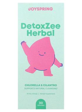 JoySpring,DetoxZee Herbal，1 液量盎司（30 毫升）