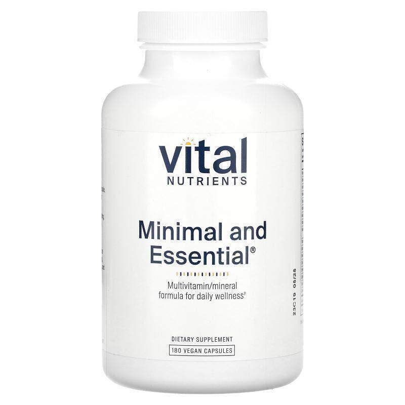 Vital Nutrients,Minimal and Essential，180 粒全素胶囊