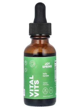 JoySpring,Vital Vits，日常草本，1 液量盎司（30 毫升）