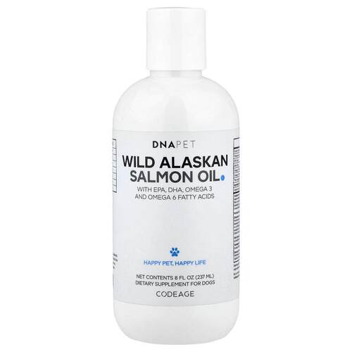 Codeage,DNA Pet, Wild Alaskan Salmon Oil, For Dogs, 8 fl oz
