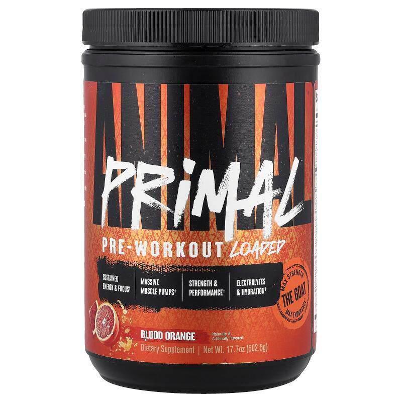 Animal,Primal™ 锻炼前强化配方，血橙味