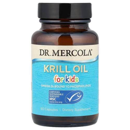 Mercola博士,儿童磷虾油，60 粒胶囊