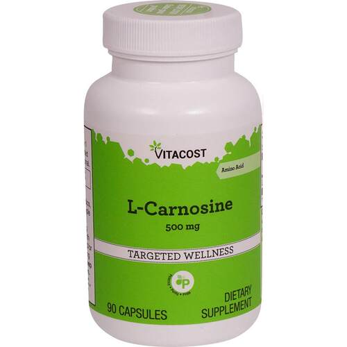 Vitacost,L-Carnosine, 500 mg, 90 Capsules
