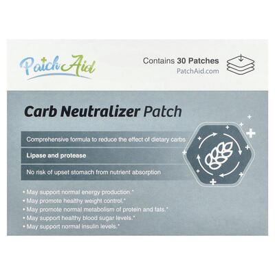 PatchAid,Carb Neutralizer Patch, 30 Patches