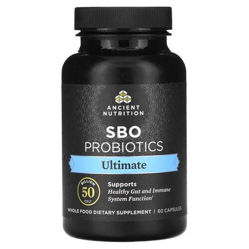 Ancient Nutrition,SBO 益生菌，高级，500 亿 CFU，60 粒胶囊