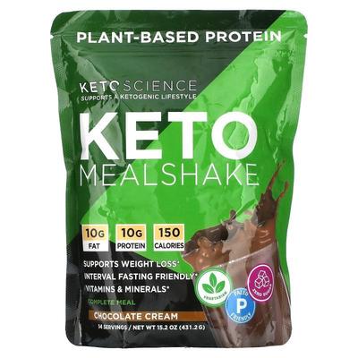 Keto Science,生酮代餐奶昔，香草奶油味，15.2 盎司（431.2 克）