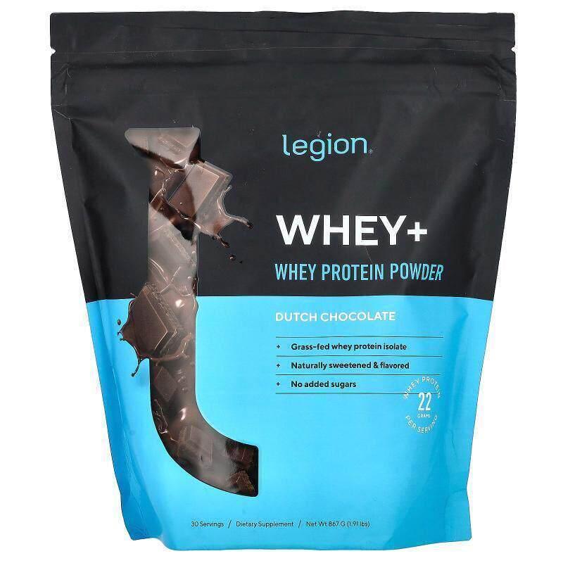 Legion Athletics,乳清+，乳清蛋白质粉，荷兰巧克力味，1.91 磅8