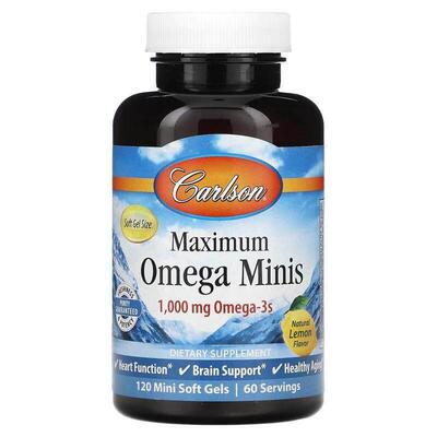 Carlson,Maximum Omega Minis，天然柠檬味