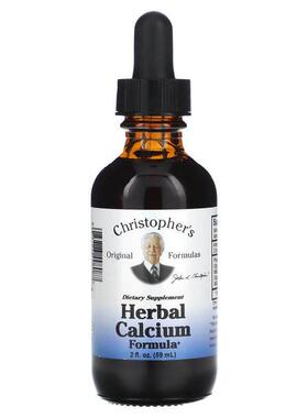 Christopher's Original Formulas,草本钙配方，2 液量盎司（59