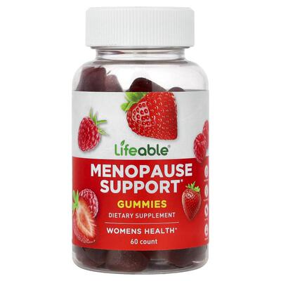 Lifeable,Menopause Support Gummies, Berry, 60 Gummies