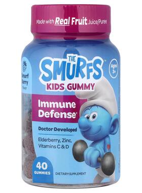 The Smurfs,儿童软糖，机体抵抗防御，3 岁以上，精灵浆果味