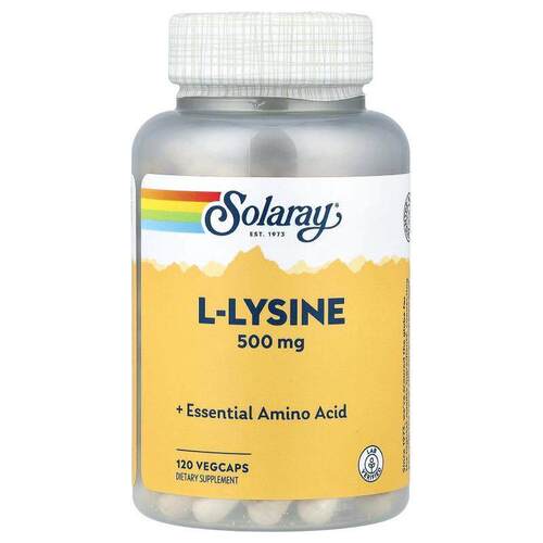 Solaray,L-赖氨酸，500 毫克，120 粒素食胶囊
