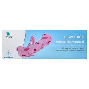 FOMI,Clay Pack, Perineal/Hemorrhoid, 2 Pack, 3 Sleeves