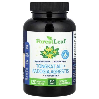 Forest Leaf,东革阿里 + Fadogia Agrestis + BioPerine®，120 粒