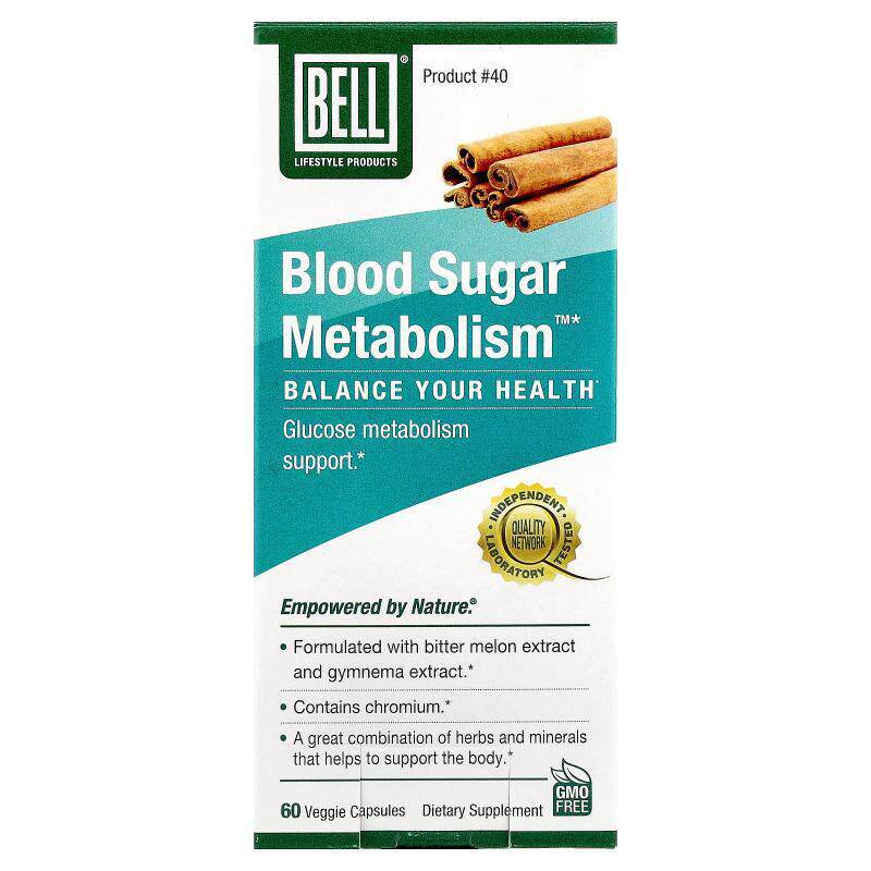 贝尔生活方式,血糖代谢&trade;，60 粒素食胶囊
