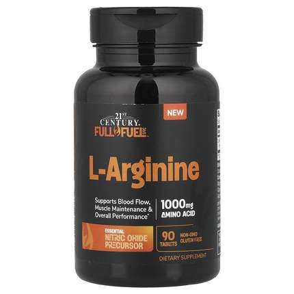 21世纪,Full Fuel 365™, L-Arginine, 1,000 mg, 90 Tablets