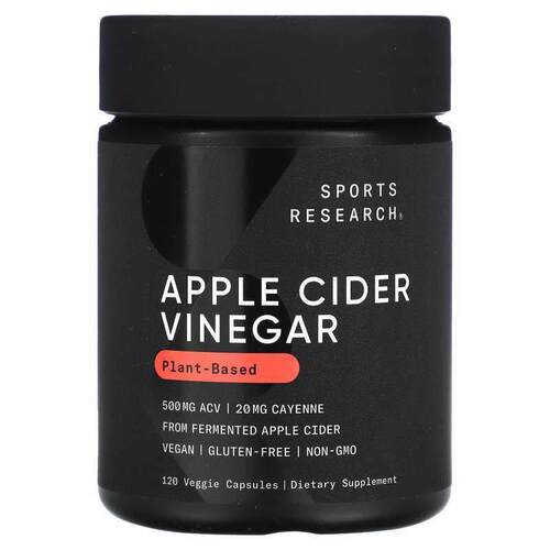 Sports Research,含辣椒的苹果醋，520 毫克，120 粒素食胶囊