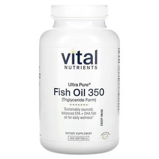 Pure® 鱼油 350 Vital 200 Ultra 柠檬味 粒软胶囊 Nutrients