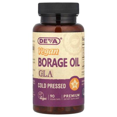 Deva,优质全素琉璃苣油，GLA，90 粒全素胶囊