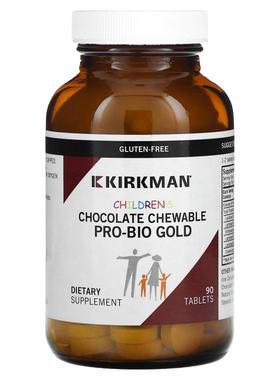 Kirkman Labs,Children's Chewable Pro-Bio Gold，巧克力，90 片