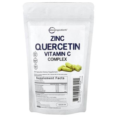 Micro Ingredients,Zinc Quercetin Vitamin C Complex, 240 Caps