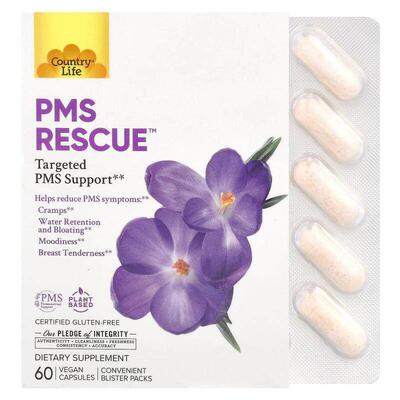 乡村生活,PMS Rescue™，有助于舒缓 PMS 生理期前综合征，60 粒全