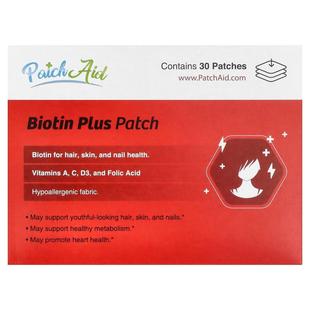 PatchAid,Biotin Plus Patch, 30 Patches